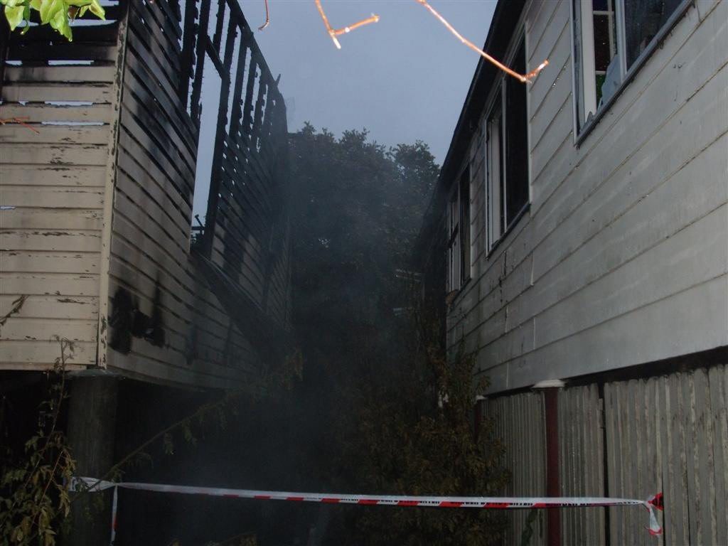 Firefighters extinguished both blazes and put out the fire in the neighbouring property before it spread much further than the sleep-out. Firefighters extinguished both blazes and put out the fire in the neighbouring property before it spread much further than the sleep-out.